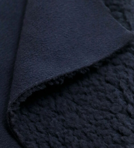 Navy Laminate Fleece and Sherpa-LM0580-1