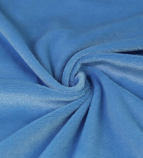 Blue Velour Fabric-SZGP-25-BV8014Z