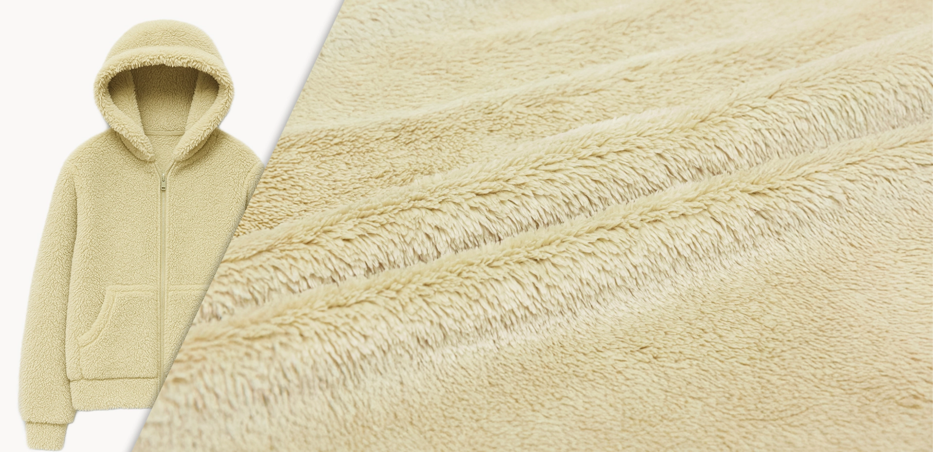 Plush fabric banner
