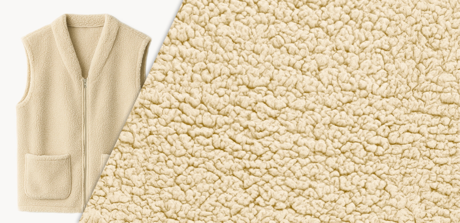 Sherpa fabric banner