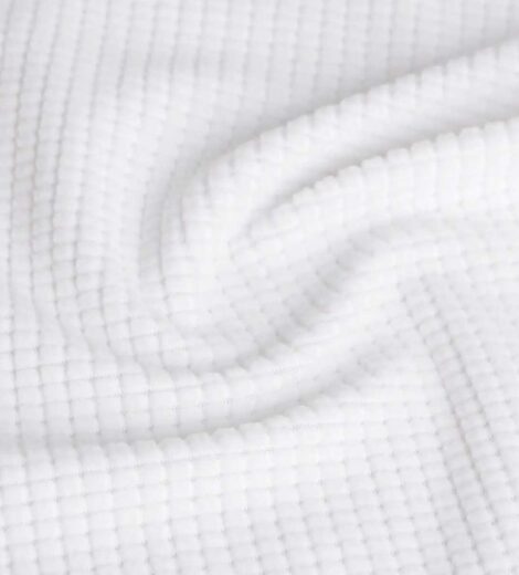 ผ้าฟลีซชักร่องสีขาว-A1-25-BH9325Z-1