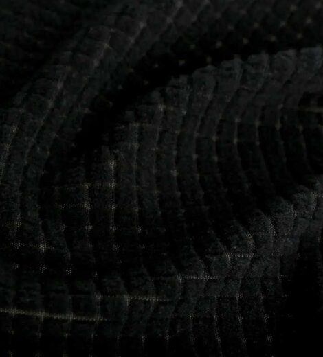 ผ้าฟลีซชักร่องสีดำ-A0-25-BH9272Z-1