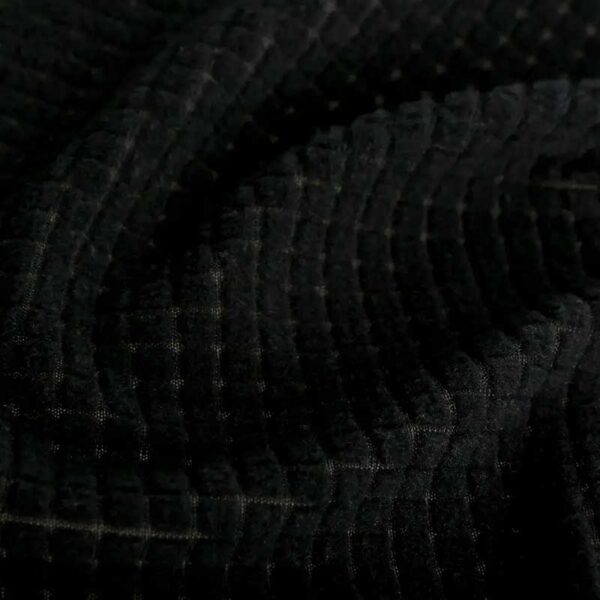 ผ้าฟลีซชักร่องสีดำ-A0-25-BH9272Z-1