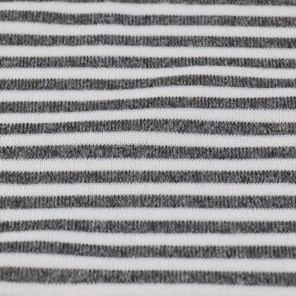ผ้าสเวตเตอร์ฟลีซลายริ้วเทา-TR1-FF61#0091Z-2