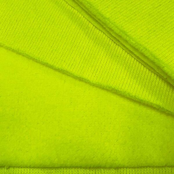 ผ้าโพล่าฟลีซขูดขน 1 ด้านสีเหลืองสะท้อนแสง-A0-30-C10#0021Z-1