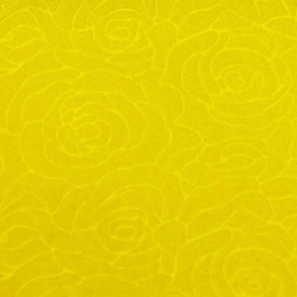 ผ้าอัดลายกุหลาบสีเหลือง-TF1-tt1501ZH-1
