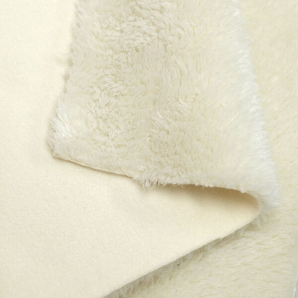 ผ้าลามิเนต ผ้าฟลีซประกบผ้าโพลีบัวสีครีม-LM0593-1
